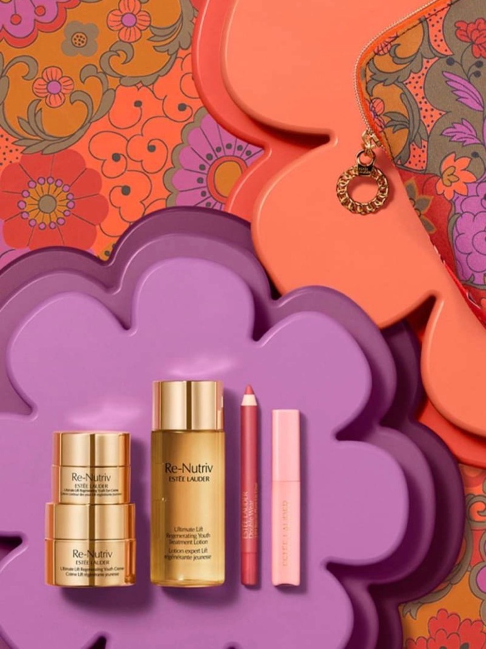 6 pc Estée Lauder beauty bundle featuring Re~Nutriv skin care ~ New! Worth $295